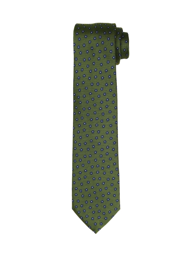 Corbata margaritas Verde/azul