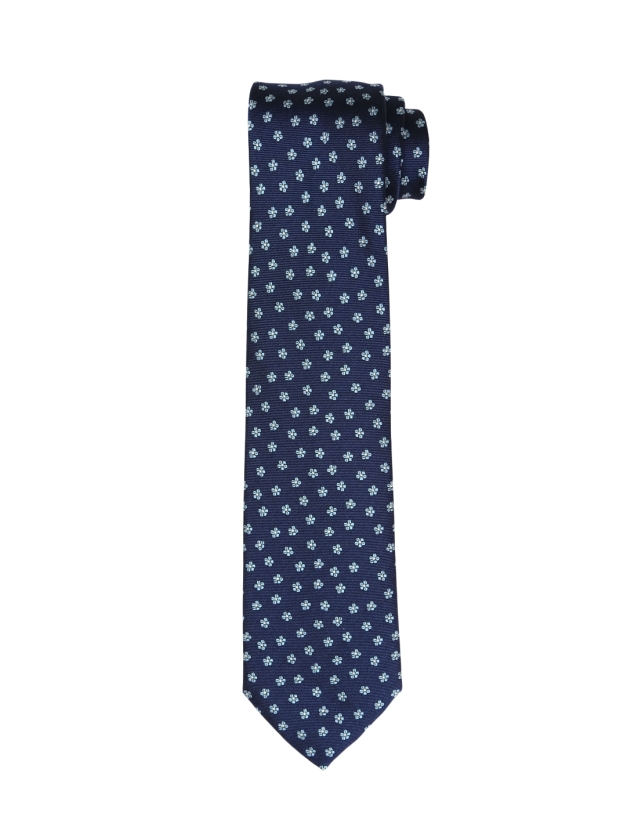Corbata margaritas Azul/azul