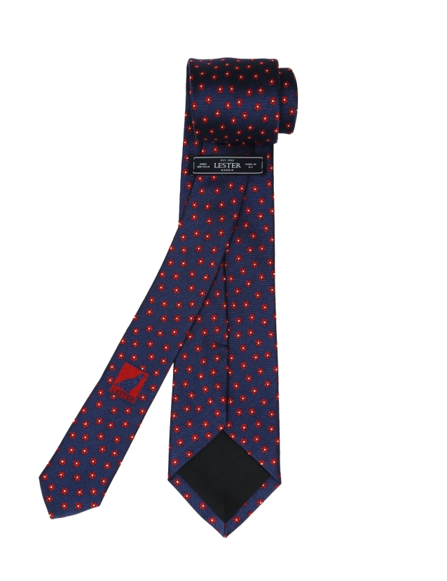 Corbata margaritas Azul/rojo 2
