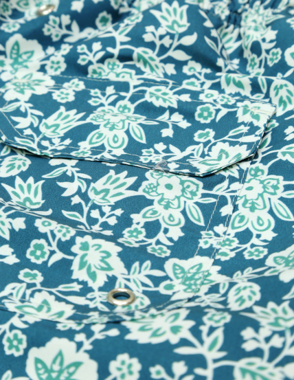Traje de baño flor lib Azul/verde