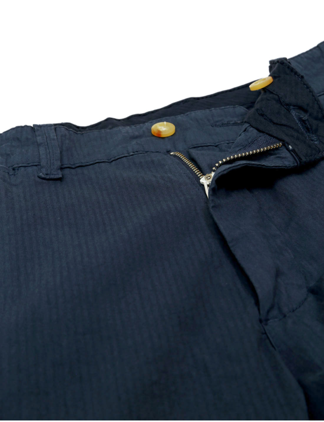 Bermuda seersucker Azul 2