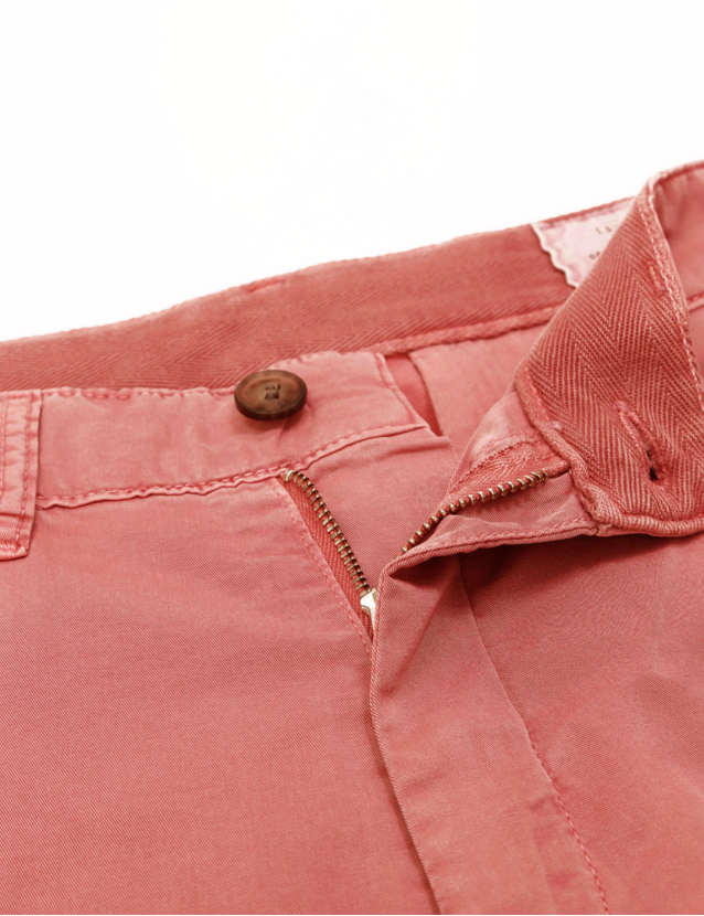 Pantalón chino popelin Rojo 2