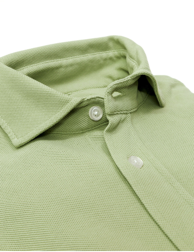 Camisa pique malla Verde claro 2