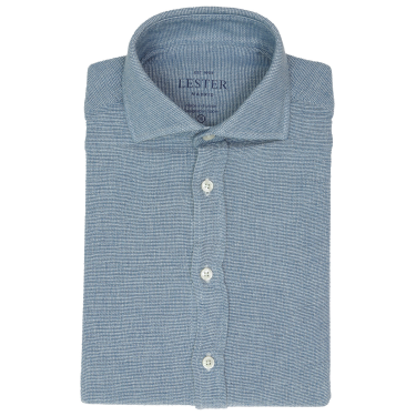 Camisa sport estructura denim Azul