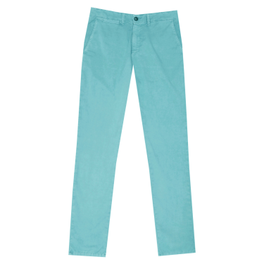 Pantalón chino popelin Verde agua