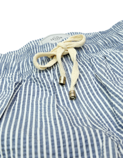 Traje de baño seersucker Azul