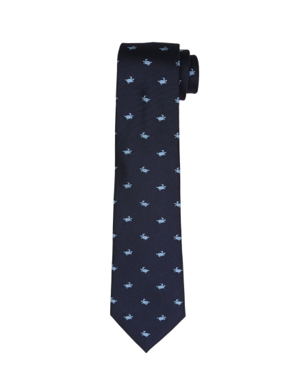 Corbata tortuga Azul/azul