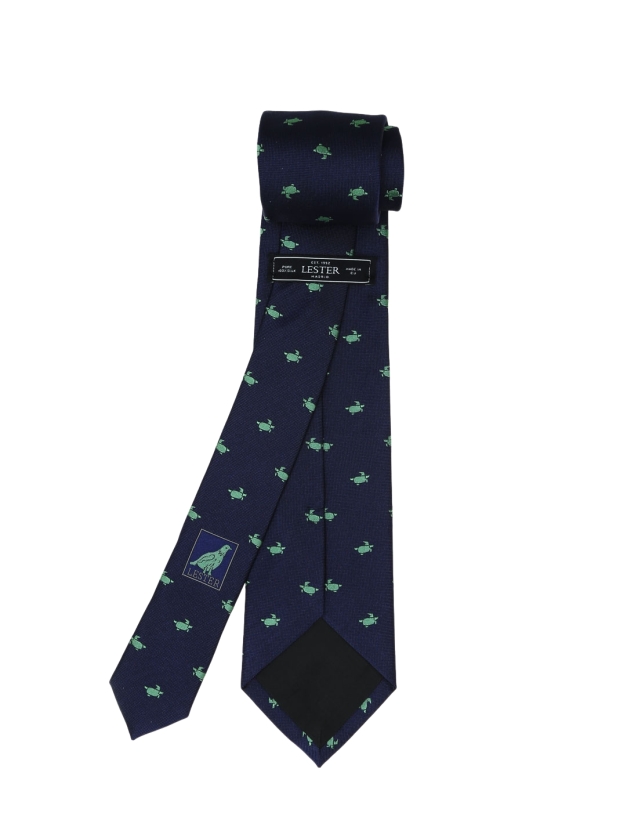 Corbata tortuga Azul/verde 2