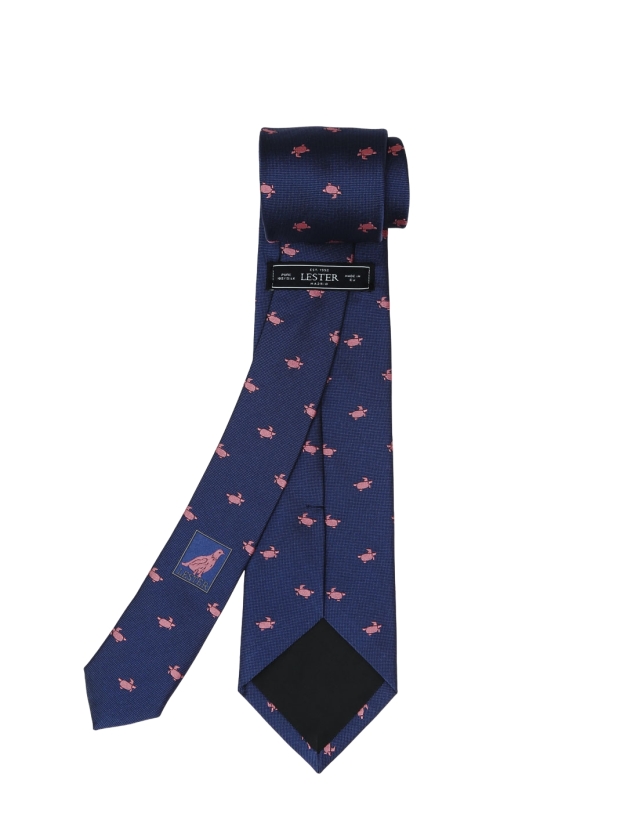 Corbata tortuga Azul/rosa 2