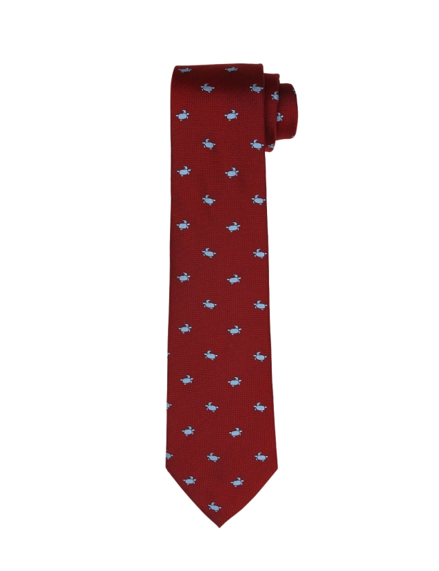 Corbata tortuga Rojo/azul