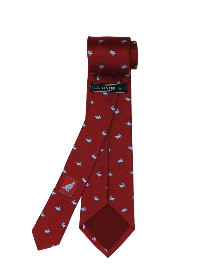 Corbata tortuga Rojo/azul