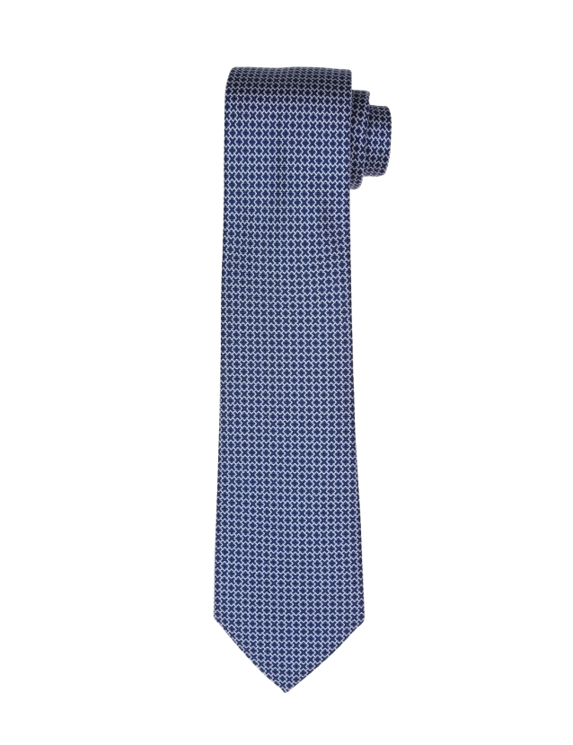 Corbata cadena cruz Azul/azul