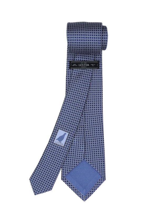 Corbata cadena cruz Azul/azul 2