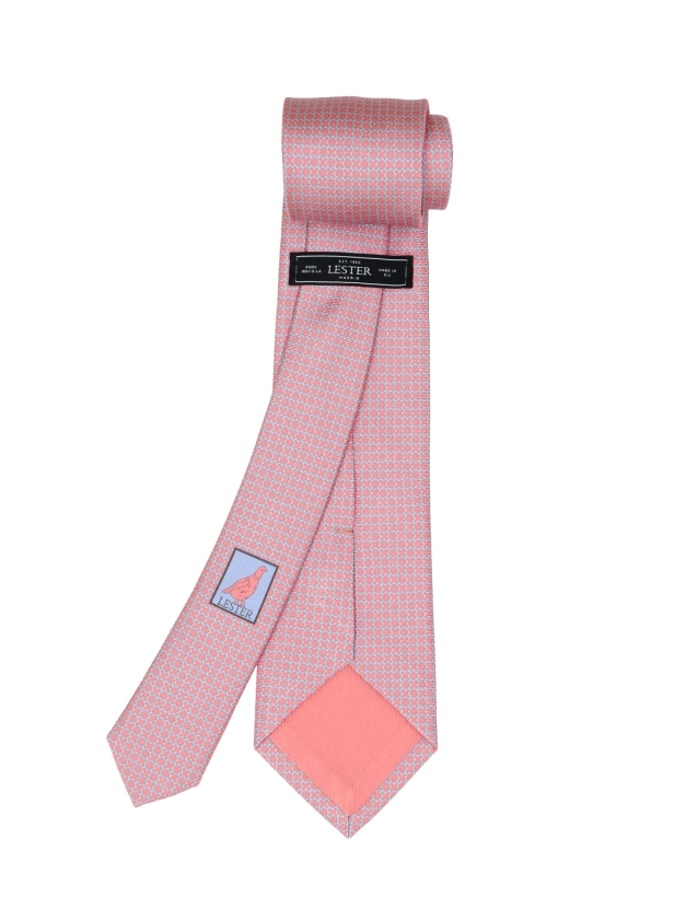 Corbata cadena cruz Rosa/azul 2