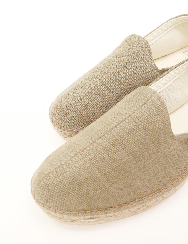 Alpargata lino Beige 2