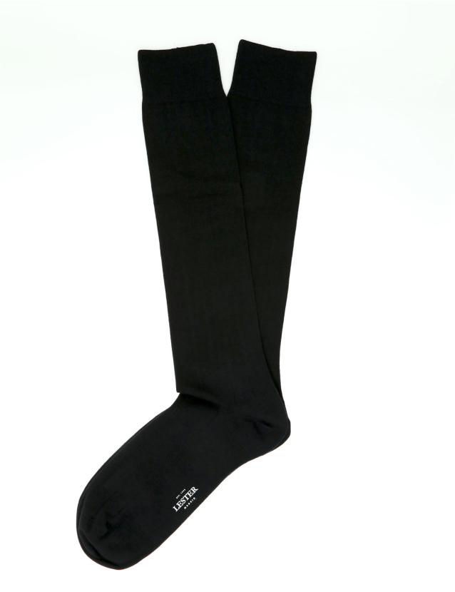 Calcetin canale bicolor grueso Azul marino