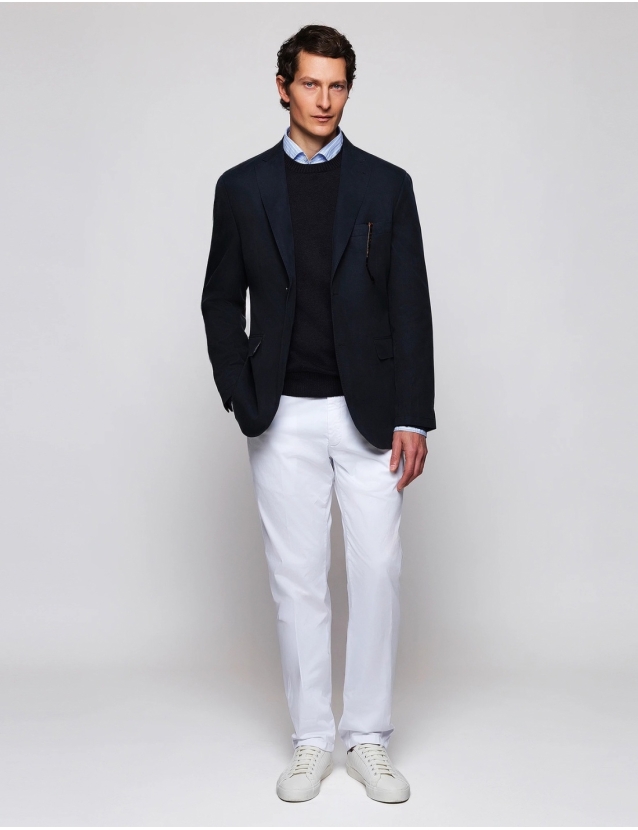 Jersey caja algodón Azul...