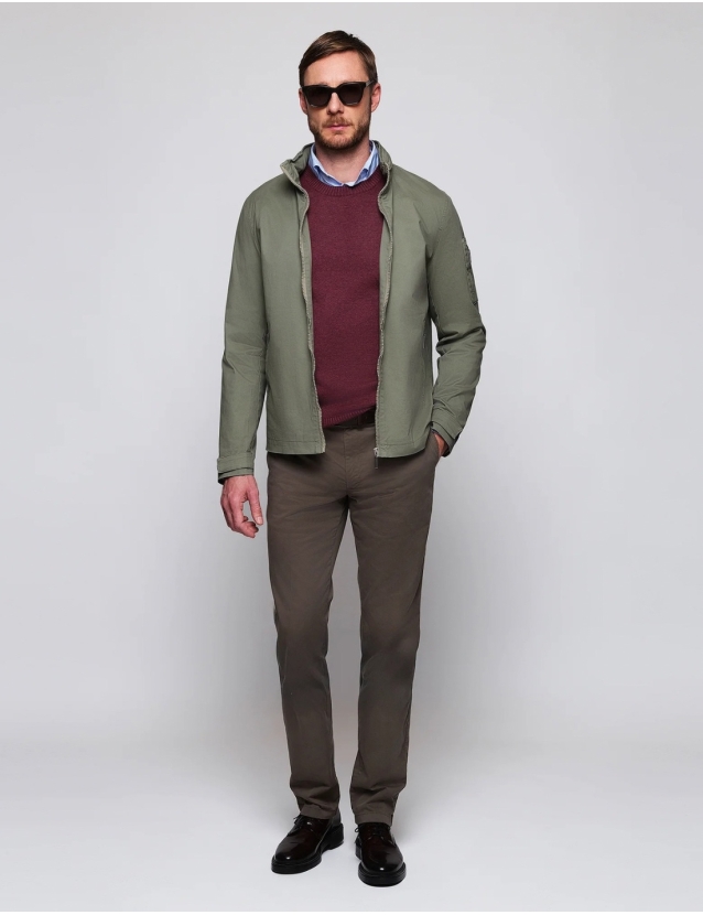 Jersey caja algodón Burdeos