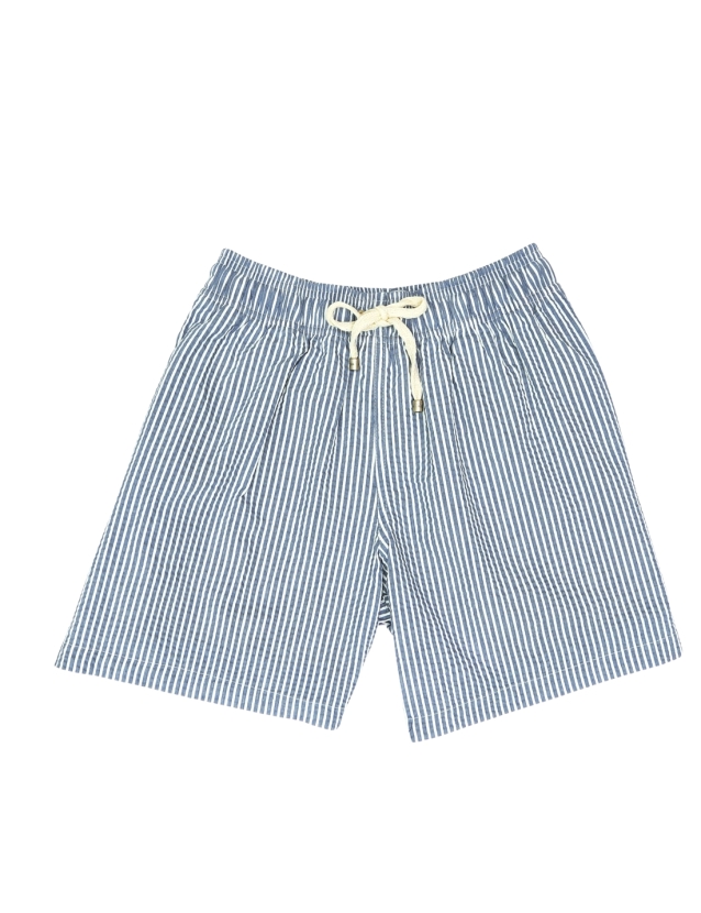 Traje de baño seersucker Azul 2