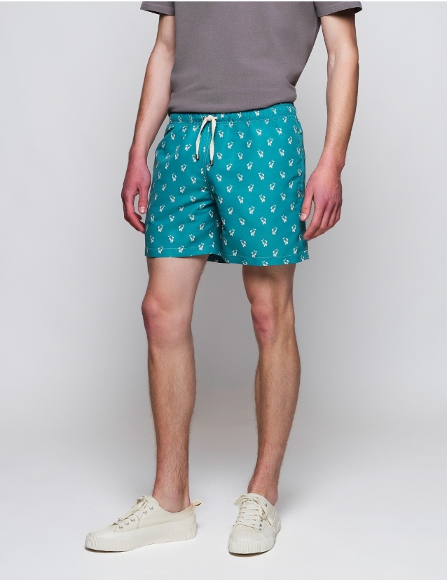 Traje de baño elefante Verde 2