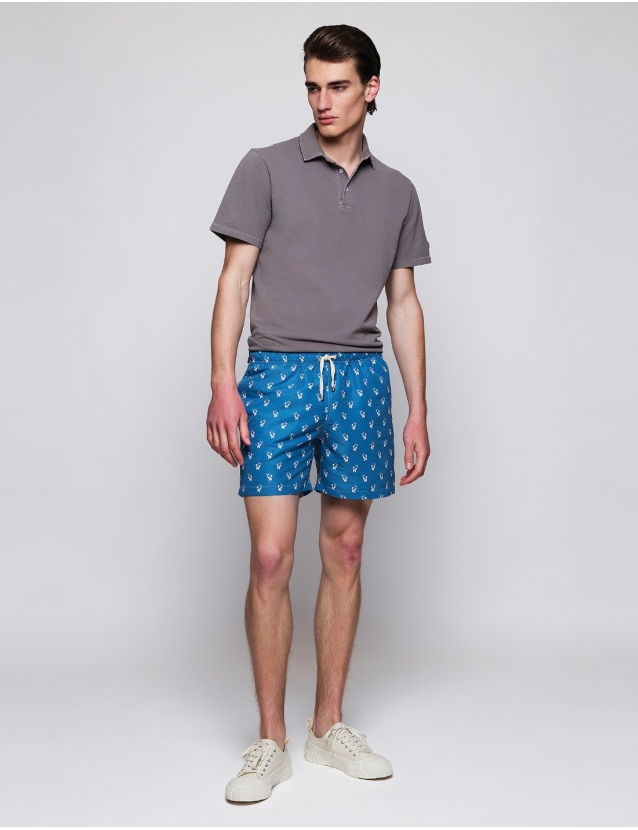 Traje de baño elefante Azul