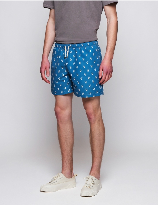 Traje de baño elefante Azul 2