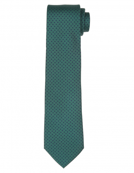 Corbata pois estampa Verde/azul