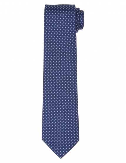 Corbata pois estampa Azul/azul