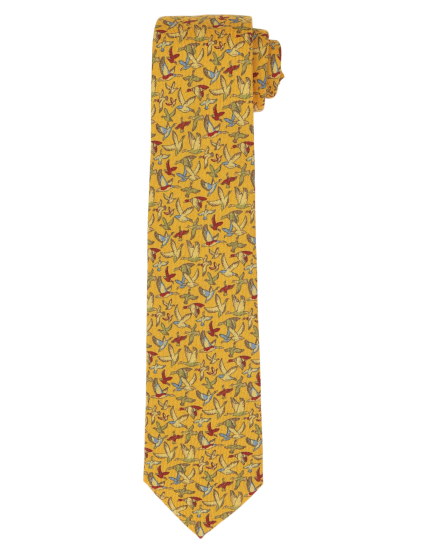 Corbata lana anatra Amarillo