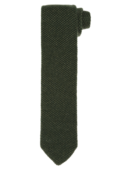 Corbata maglia cashmere Verde