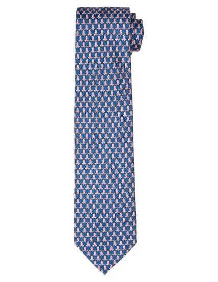 Corbata pulpos Azul/rosa