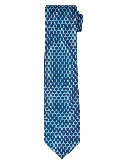 Corbata pulpos Azul/azul
