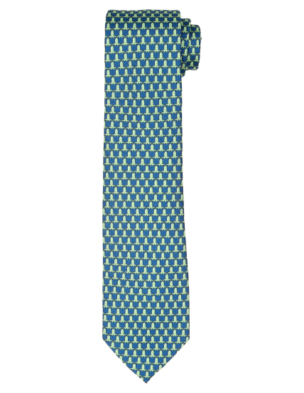 Corbata pulpos Azul/verde