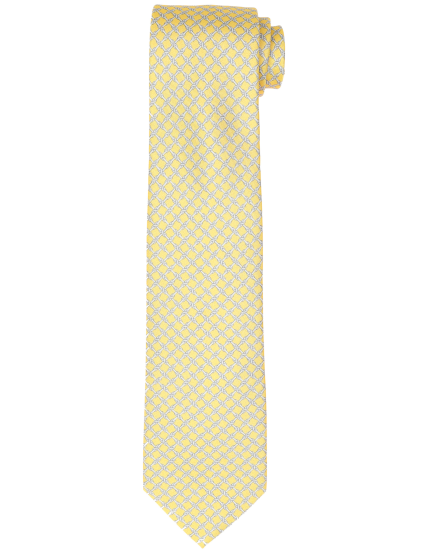 Corbata cadena nudo Amarillo/azul