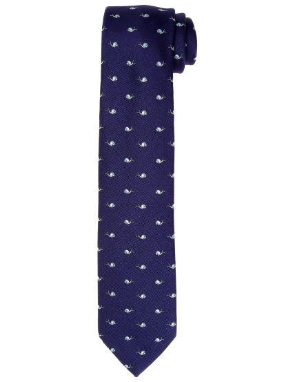 Corbata caracol Azul/azul