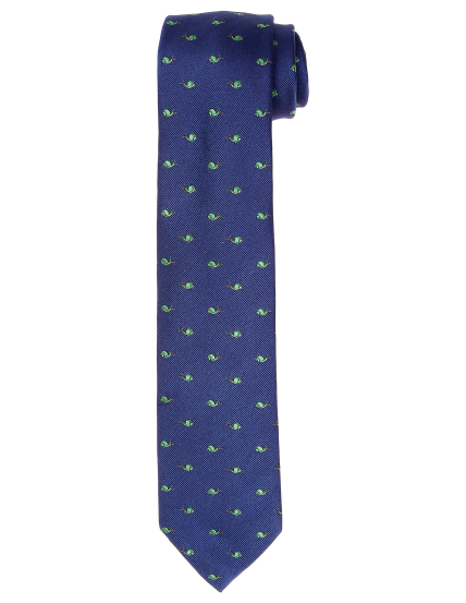 Corbata caracol Azul/verde
