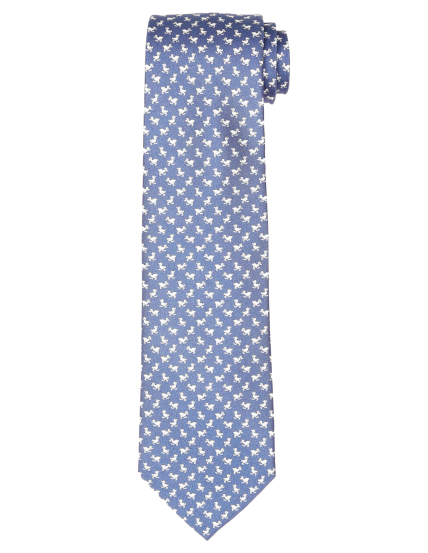 Corbata patitos Azul/blanco