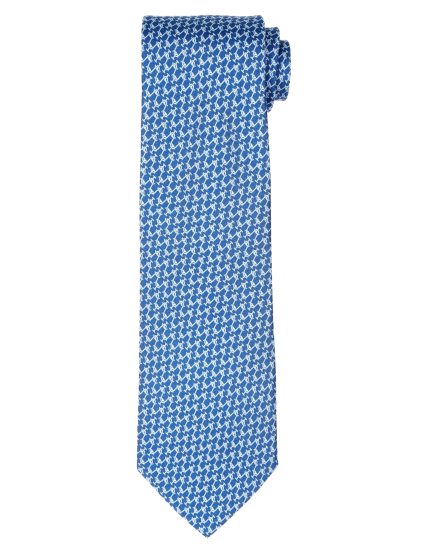 Corbata cadena anclas Azul/azul