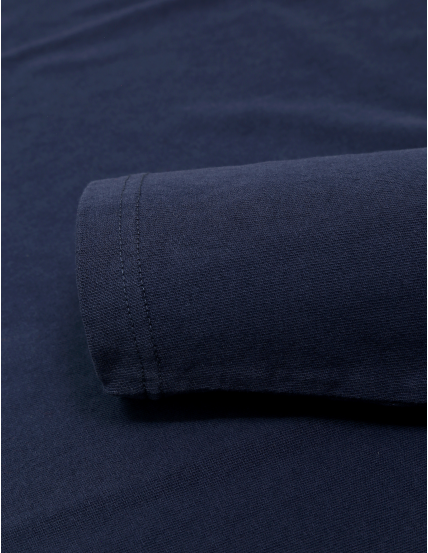 varonil cobertura Gestionar Polo jersey manga larga Azul marino