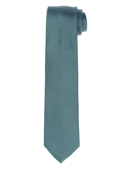 Corbata falso liso Verde/azul