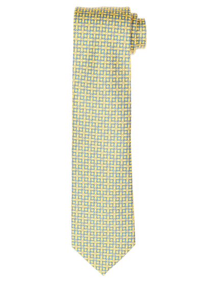 Corbata herradura Amarillo/azul