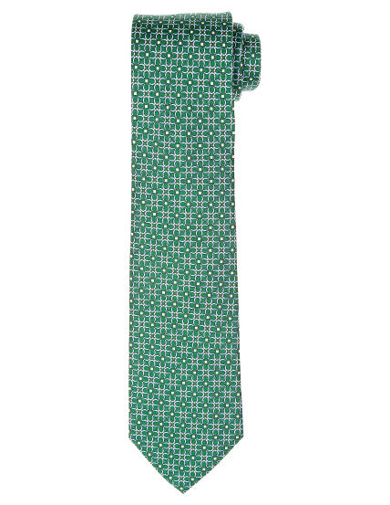 Corbata herradura Verde/azul