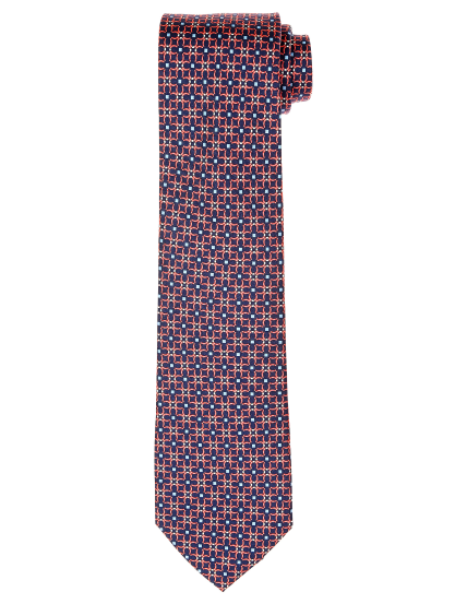 Corbata herradura Azul/rosa