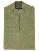 Jersey cremallera lana Verde