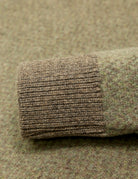 Jersey espiga lana Verde/beige