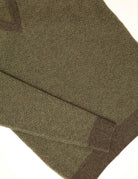 Jersey espiga lana Verde/beige