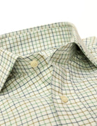 Camisa sport viela cuadro pequeño Azul/verde