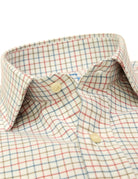 Camisa sport viela cuadro pequeño Rosa/azul