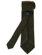 Corbata lana chevronne Verde