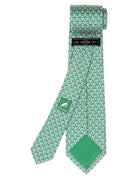 Corbata cadena horizontal Verde/azul
